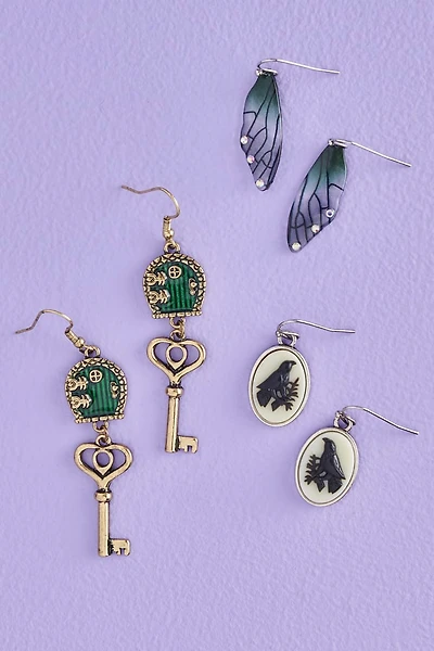Raven Haven Earring Set