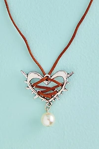 Spiked Heart Choker
