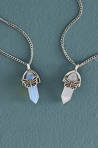 Buy Crystal Butterfly Friendship Necklace Set Online at Earthbound Trading
