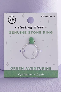 Buy Green Aventurine Sterling Silver Stone Ring Online at Earthbound Trading