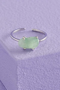 Buy Green Aventurine Sterling Silver Stone Ring Online at Earthbound Trading