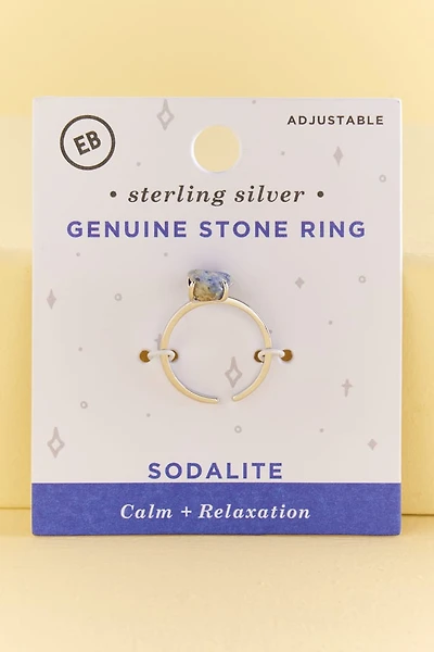 Sodalite Sterling Silver Stone Ring