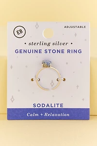 Buy Sodalite Sterling Silver Stone Ring Online at Earthbound Trading