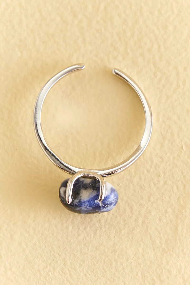 Buy Sodalite Sterling Silver Stone Ring Online at Earthbound Trading