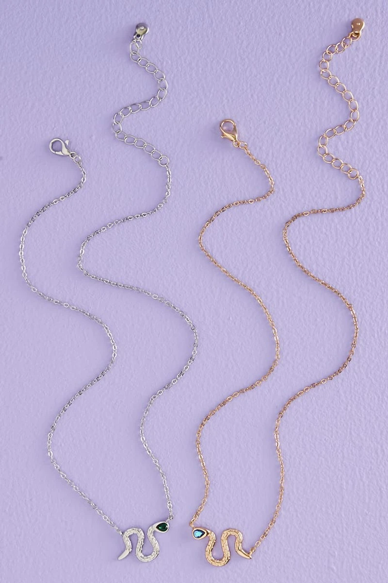 Buy Gem Snake Friendship Necklace Set Online at Earthbound Trading