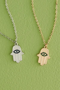 Buy Hamsa Hand Friendship Necklace Set Online at Earthbound Trading