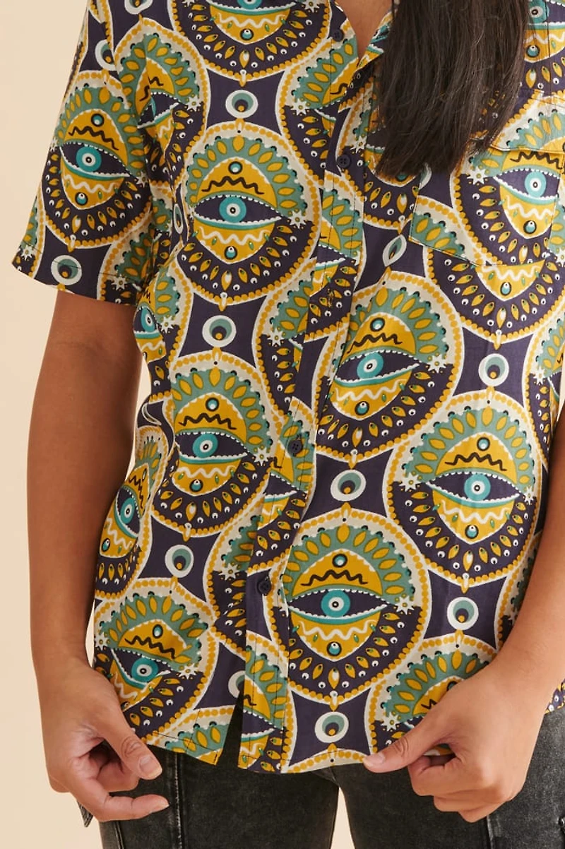 Buy Evil Eye Camp Shirt Online at Earthbound Trading