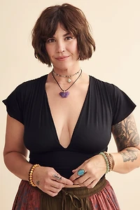 Elevate Everyday Style with Black Cap Sleeve boho Top - Shop Now