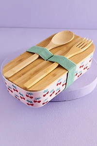 Buy Cherry Hearts Bento Box w/ Utensils Set Online at Earthbound Trading