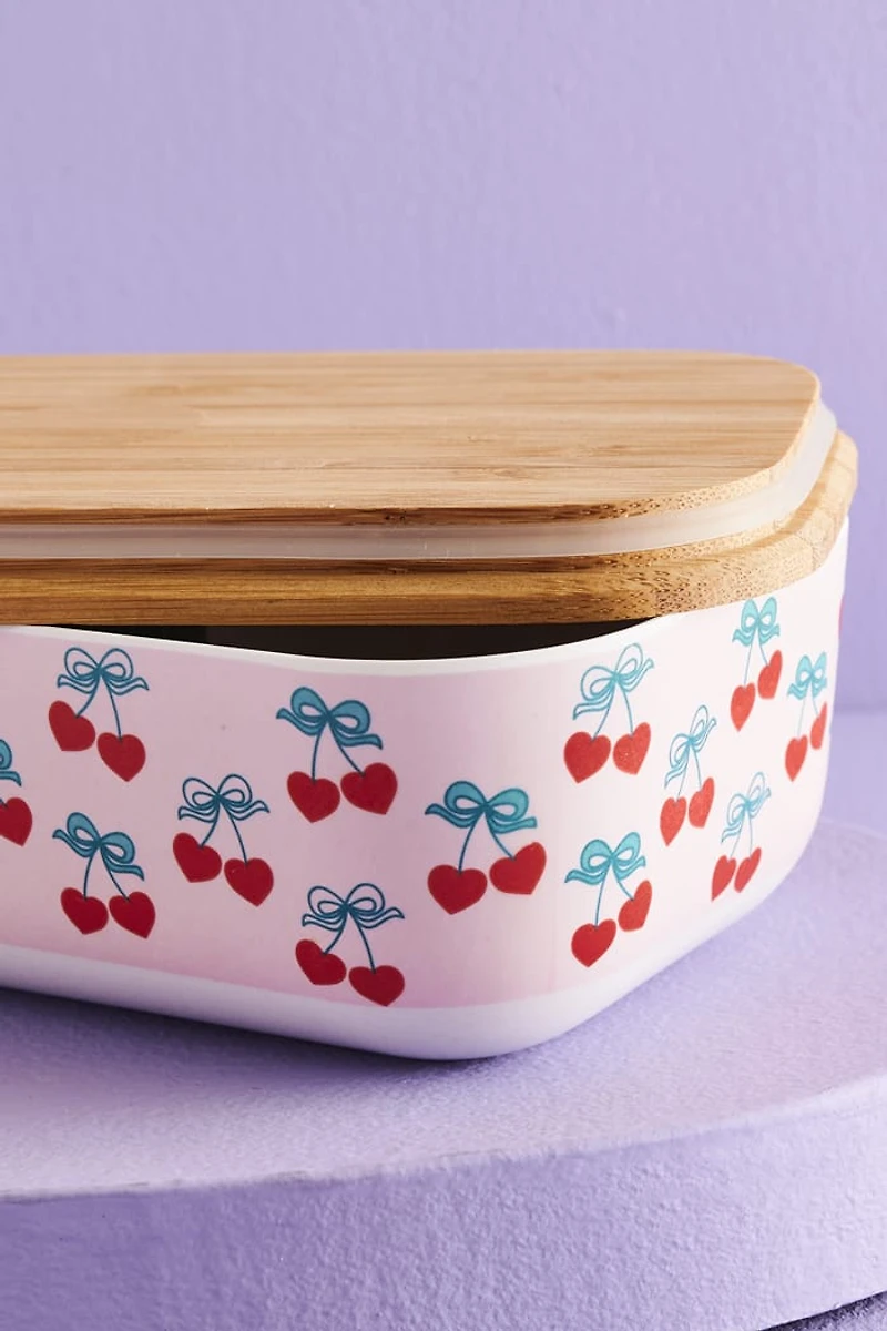Buy Cherry Hearts Bento Box w/ Utensils Set Online at Earthbound Trading