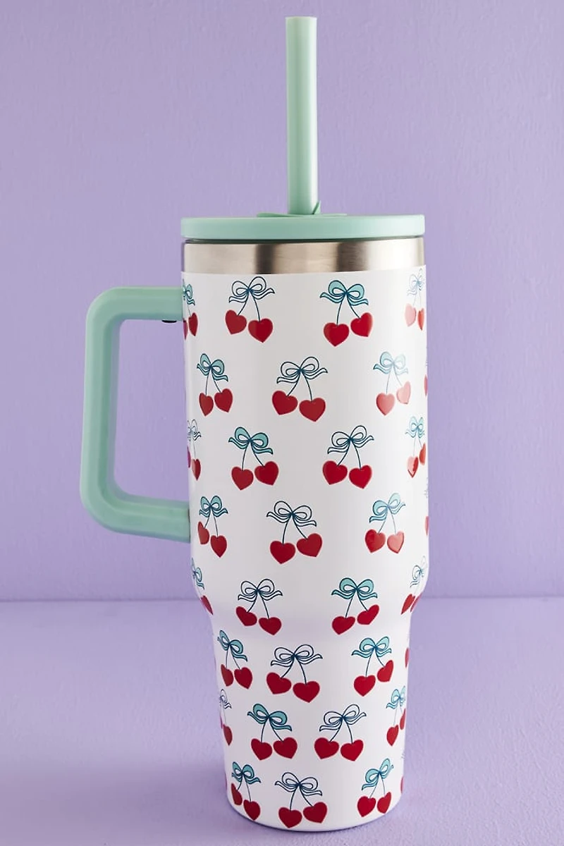 Buy Cherry Hearts 40oz Stainless Steel Tumbler Online at Earthbound Trading