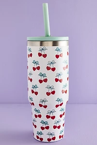 Buy Cherry Hearts 40oz Stainless Steel Tumbler Online at Earthbound Trading