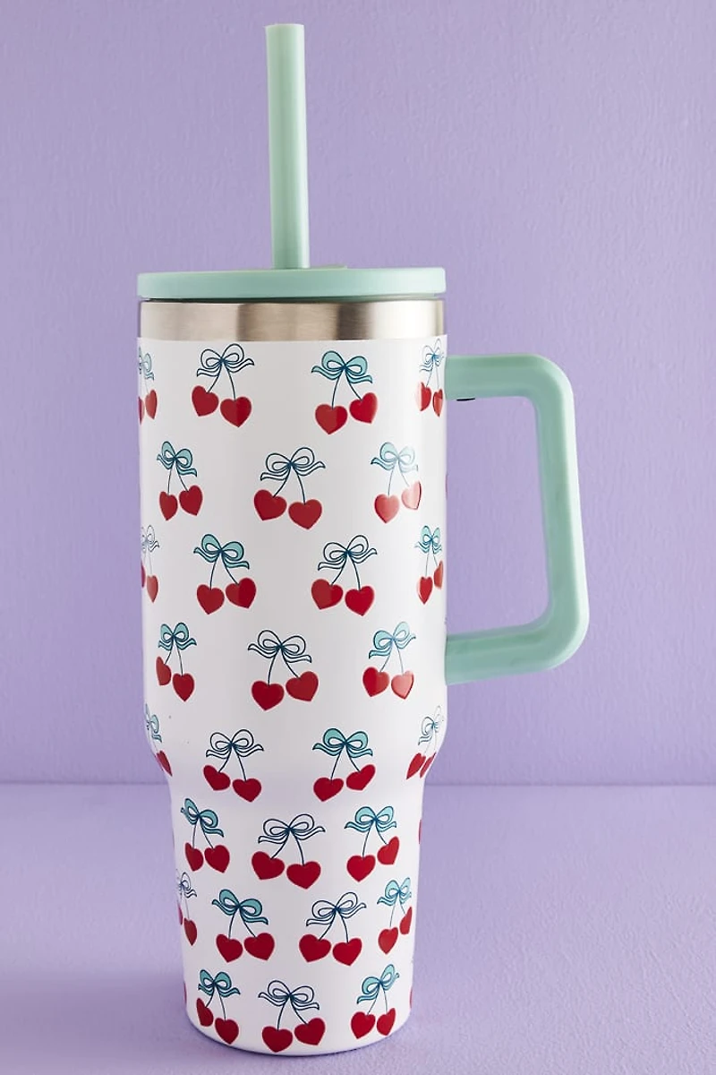 Buy Cherry Hearts 40oz Stainless Steel Tumbler Online at Earthbound Trading