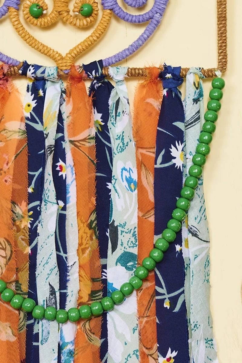 Buy Recycled Fabric Hamsa Wall Hanging Online at Earthbound Trading