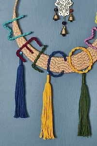 Buy Welcome Hamsa Hand Hoop Wall Hanging Online at Earthbound Trading