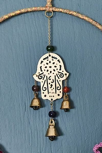 Buy Welcome Hamsa Hand Hoop Wall Hanging Online at Earthbound Trading
