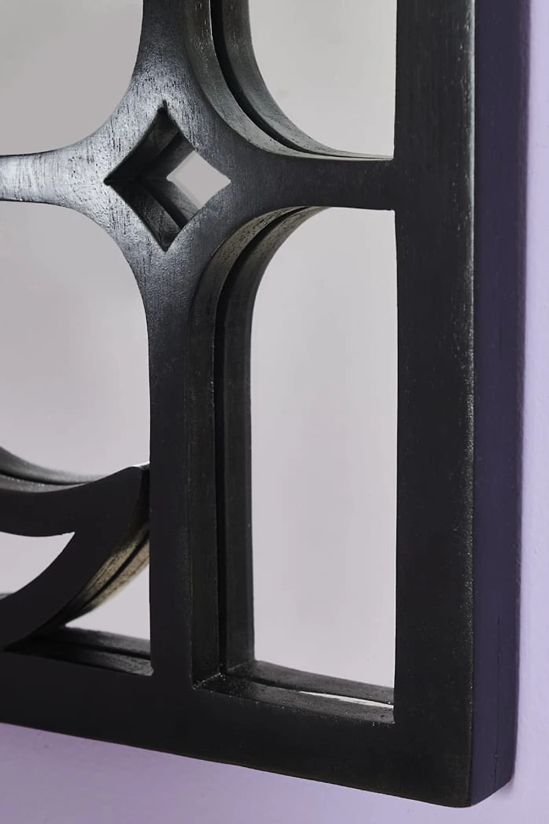 Buy Black Crescent Moon Wood Mirror Online at Earthbound Trading