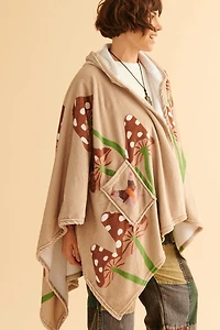 Buy Mushroom Softie Fleece Hooded Shawl Online at Earthbound Trading