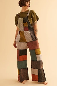 Get Rustic Patchwork Overalls - Perfect for boho & Festival Looks