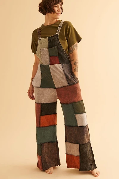 Get Rustic Patchwork Overalls - Perfect for boho & Festival Looks