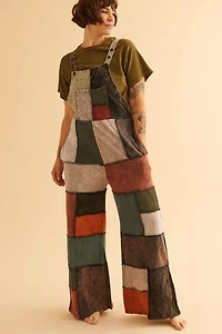 Get Rustic Patchwork Overalls - Perfect for boho & Festival Looks