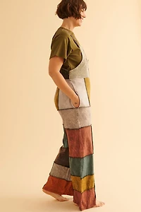 Get Rustic Patchwork Overalls - Perfect for boho & Festival Looks
