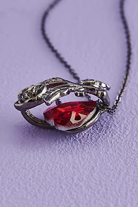 Buy Rose Faux Heart Gem Necklace Online at Earthbound Trading