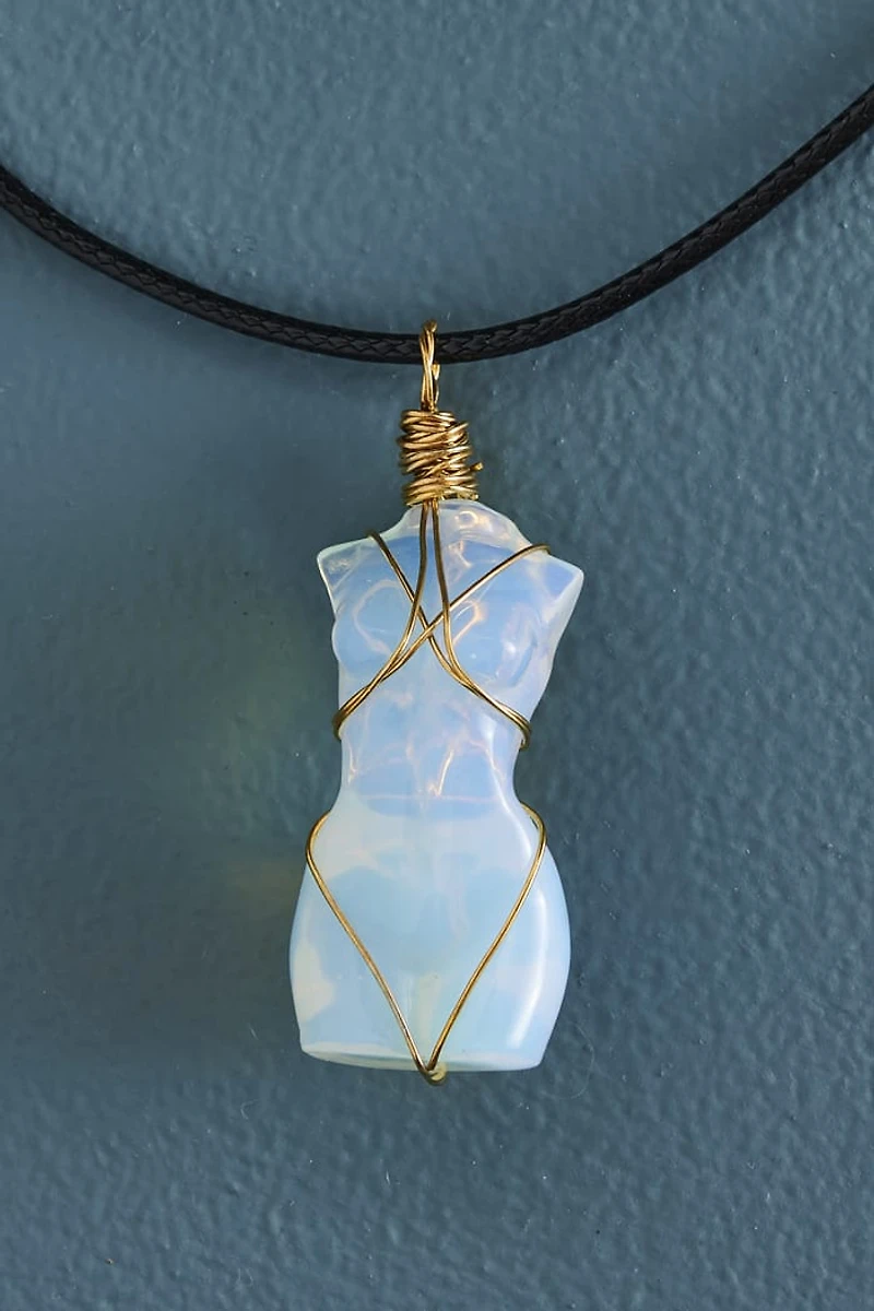 Buy Opalite Torso Figurine Necklace Online at Earthbound Trading