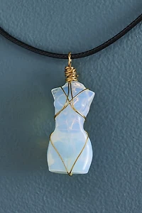 Buy Opalite Torso Figurine Necklace Online at Earthbound Trading