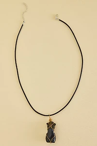Buy Black Obsidian Torso Figurine Necklace Online at Earthbound Trading