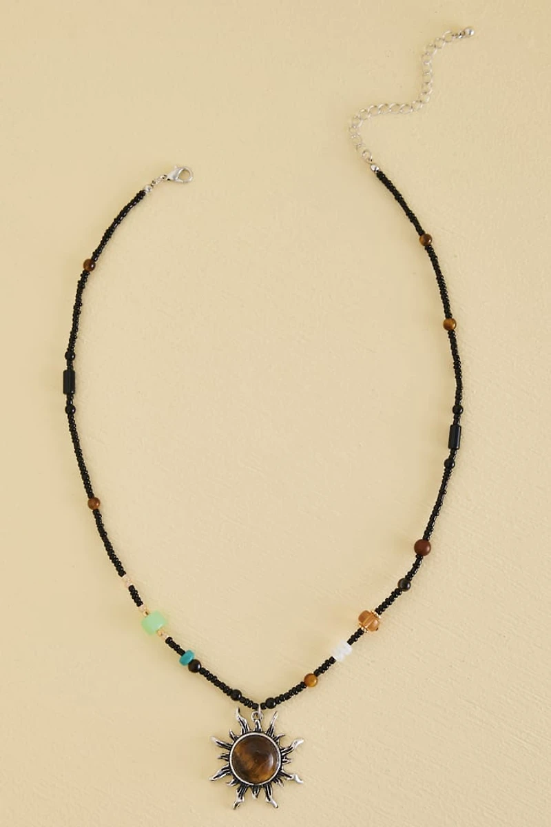 Add the Tiger’s Eye Sunburst Necklace to Your Collection Today