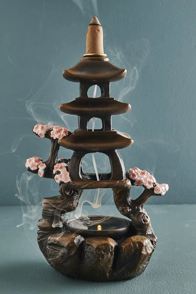 Buy LED Cherry Blossom Backflow Incense Burner Online at Earthbound Trading