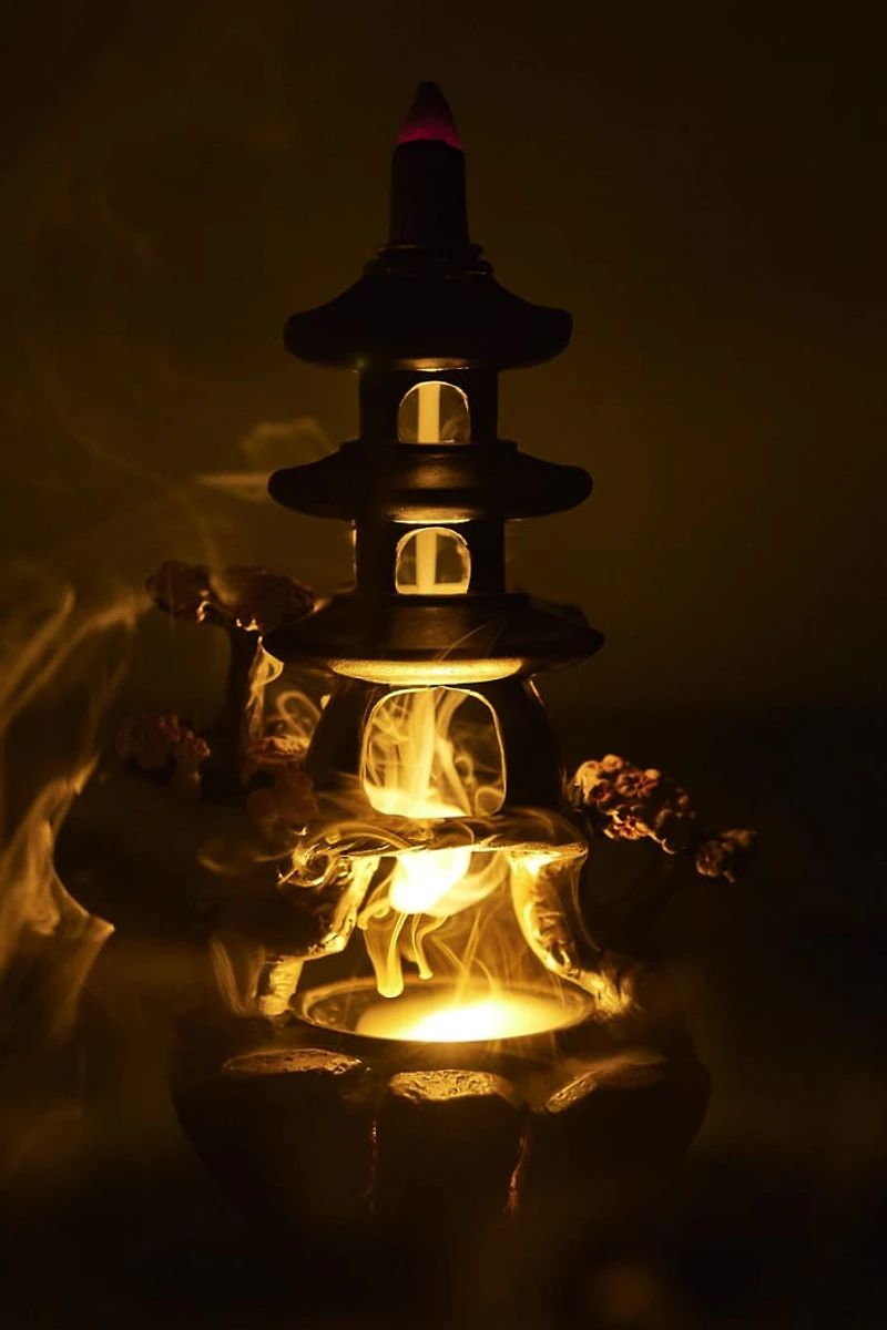 Buy LED Cherry Blossom Backflow Incense Burner Online at Earthbound Trading