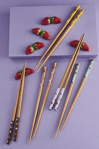 Buy Set of 5 Strawberry Chopsticks w/ Rests Online at Earthbound Trading