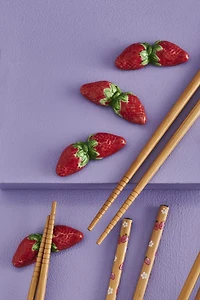 Buy Set of 5 Strawberry Chopsticks w/ Rests Online at Earthbound Trading