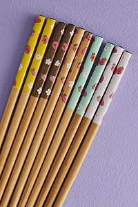 Buy Set of 5 Strawberry Chopsticks w/ Rests Online at Earthbound Trading