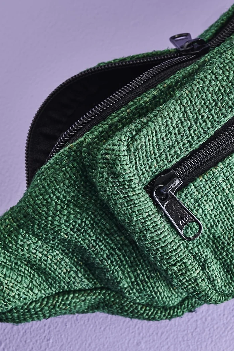 Buy Solid Green Hemp Belt Bag Online at Earthbound Trading