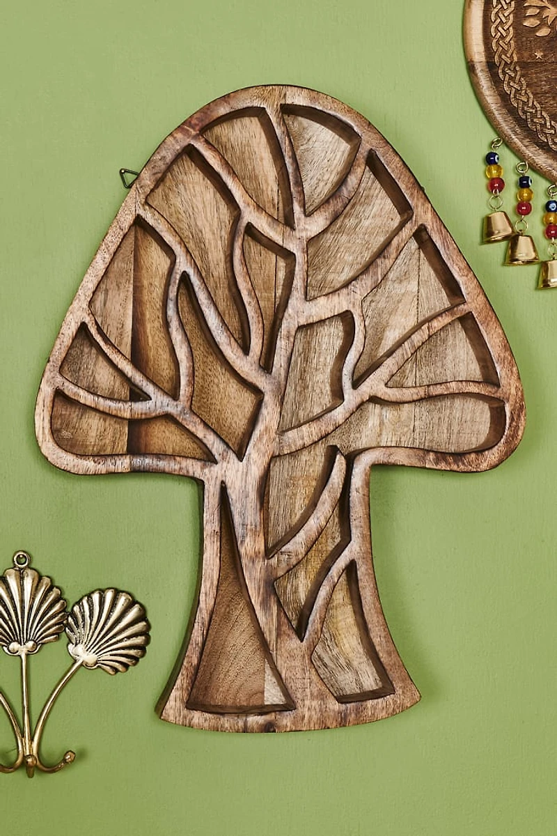 Buy Mushroom Tree Wood Shelf Online at Earthbound Trading