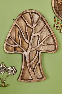 Buy Mushroom Tree Wood Shelf Online at Earthbound Trading