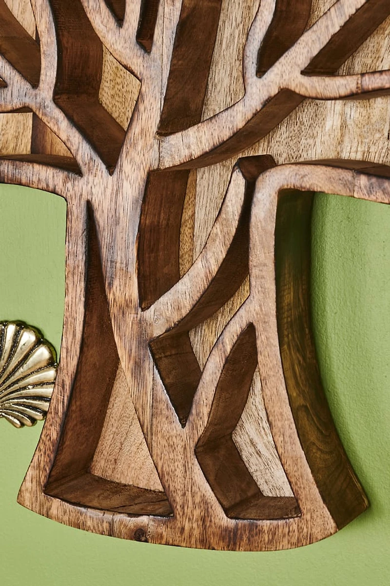 Buy Mushroom Tree Wood Shelf Online at Earthbound Trading