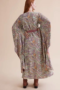 Embrace boho Vibes with the Salmon Goddess Wrap Dress - Shop Now!