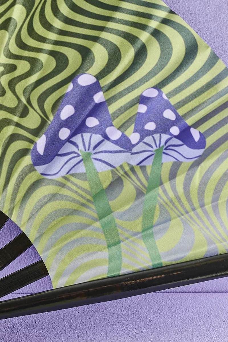 Buy Psychedelic Mushroom Hand Fan Online at Earthbound Trading