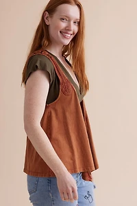 Buy Brown Open Crochet Vest Online at Earthbound Trading
