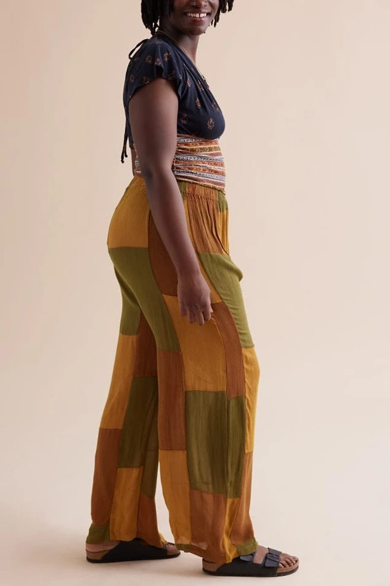 Buy Honey Moss Assorted Patchwork Pants Online at Earthbound Trading