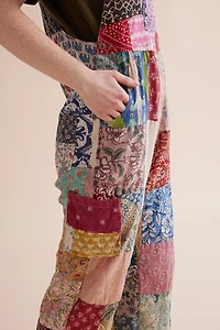 boho Bloom Patchwork Overalls - Express Your Free Spirit!