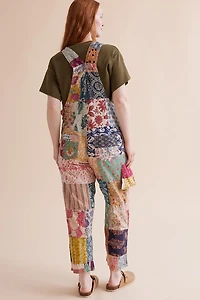 boho Bloom Patchwork Overalls - Express Your Free Spirit!
