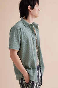 Buy Sage Eyelet Camp Shirt Online at Earthbound Trading