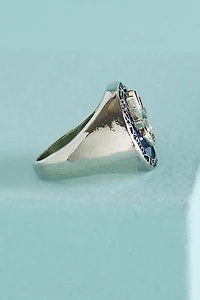 Buy Blue Evil Eye Signet Ring Online at Earthbound Trading