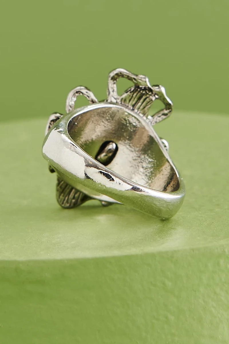 Buy Blue Sandstone Beetle Ring - Mystical boho Jewelry