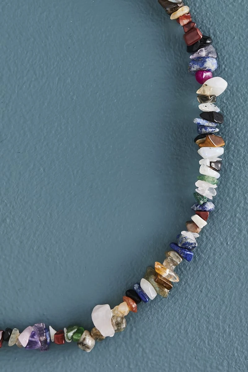 Buy Rainbow Multi Stone Chip Necklace Online at Earthbound Trading